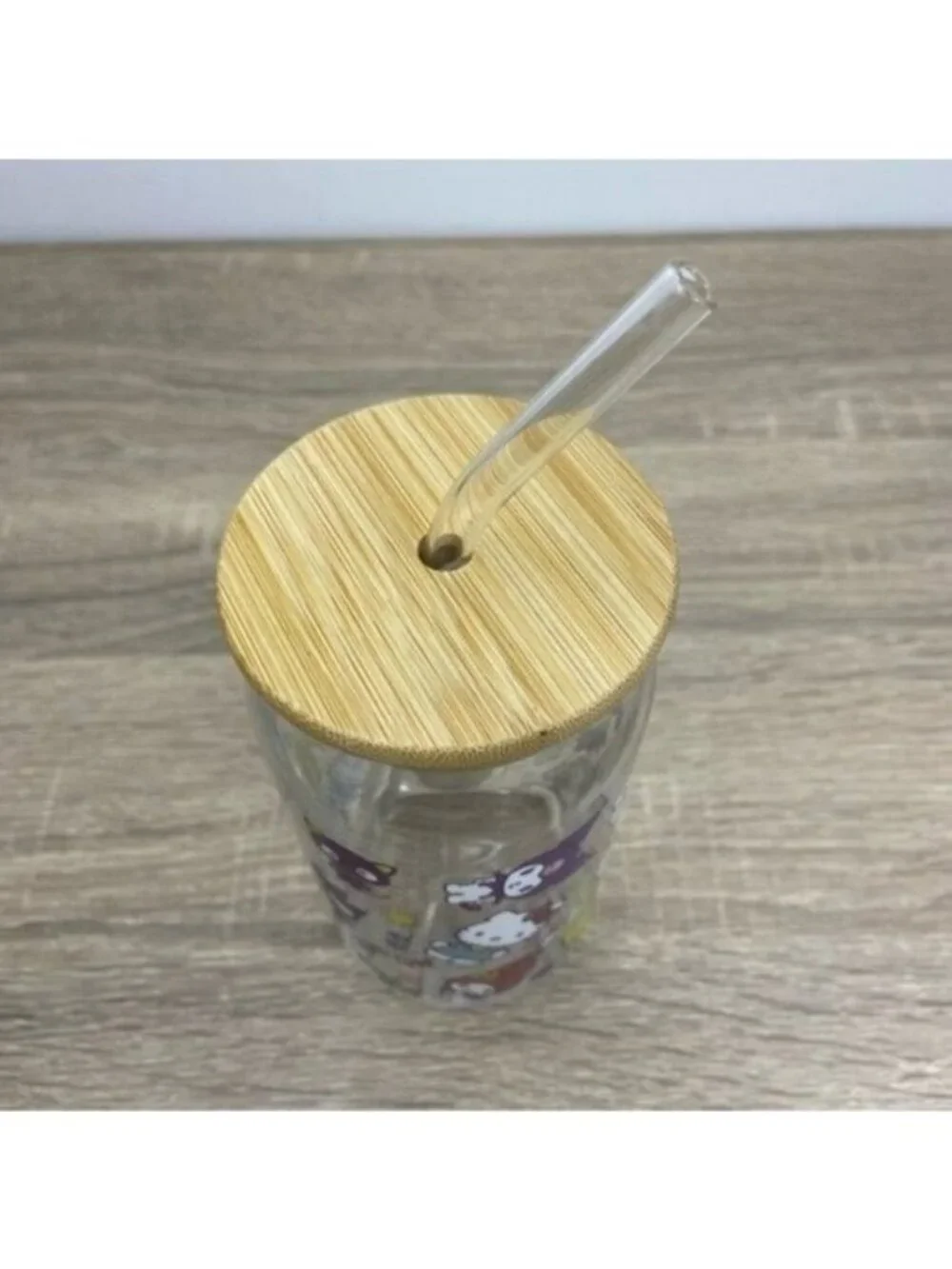 Hello Kitty & Friends Glass Straw Can Cup NEW